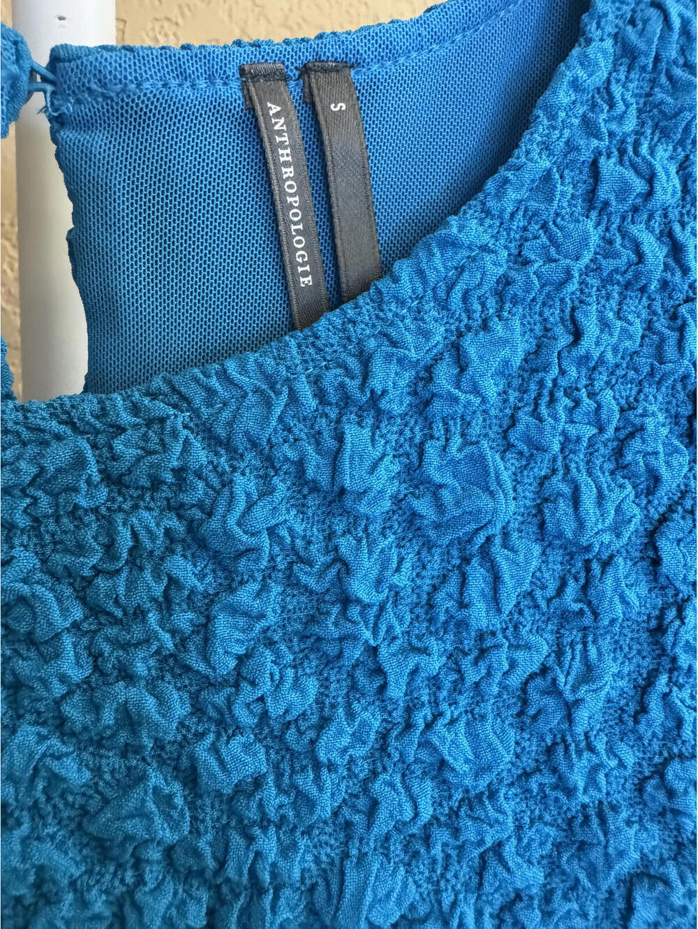 Anthropologie- Small Topaz Blue Dress - Picture 6 of 6